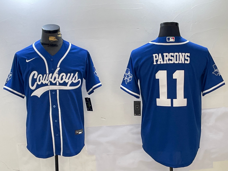 Men's Dallas Cowboys Micah Parsons #11 Blue Jersey